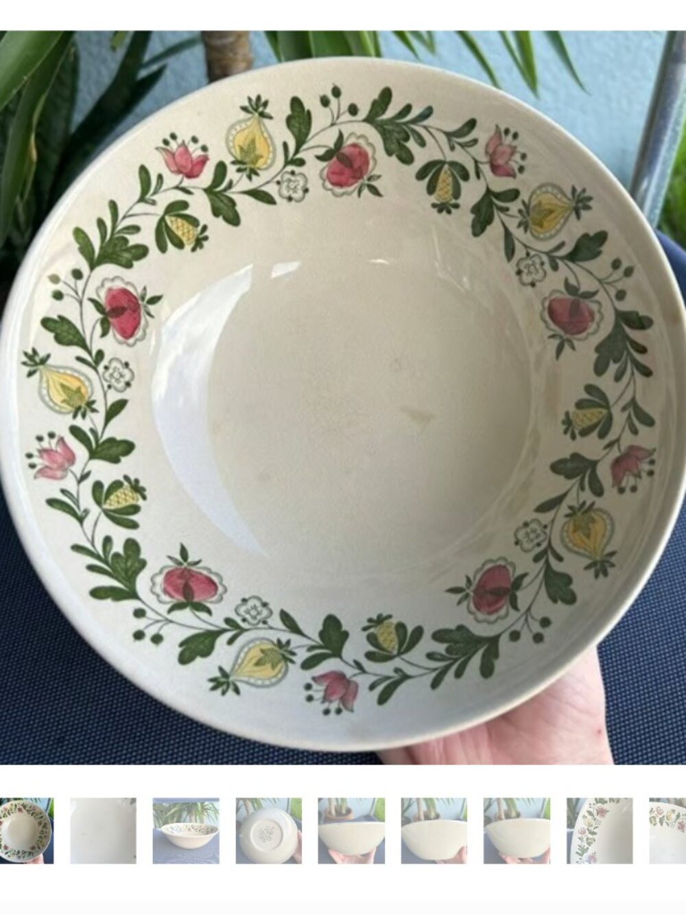 Vintage Staffordshire Johnson Bros Old Granite Gretchen England Vegetable Bowl